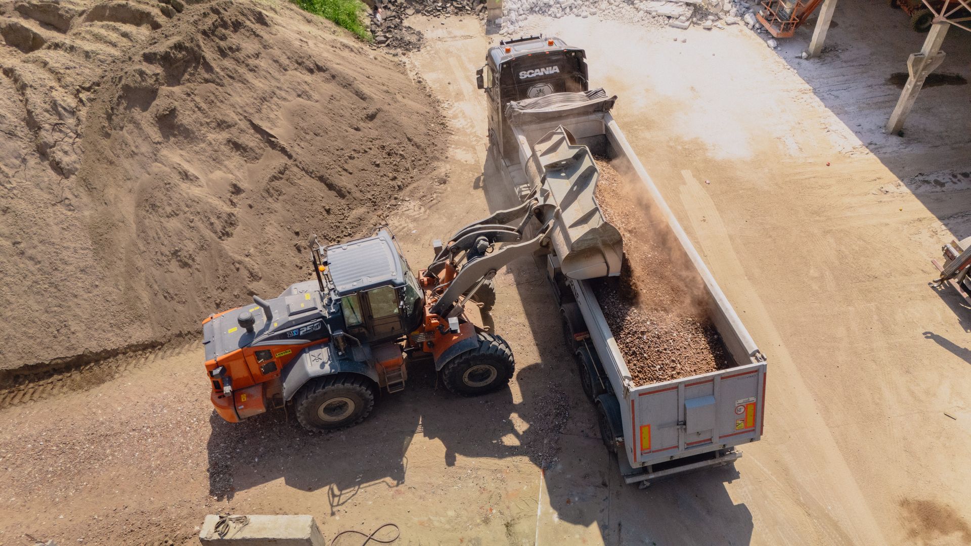 Luchtfoto van het recyclagepark van Sidegro in Roeselare